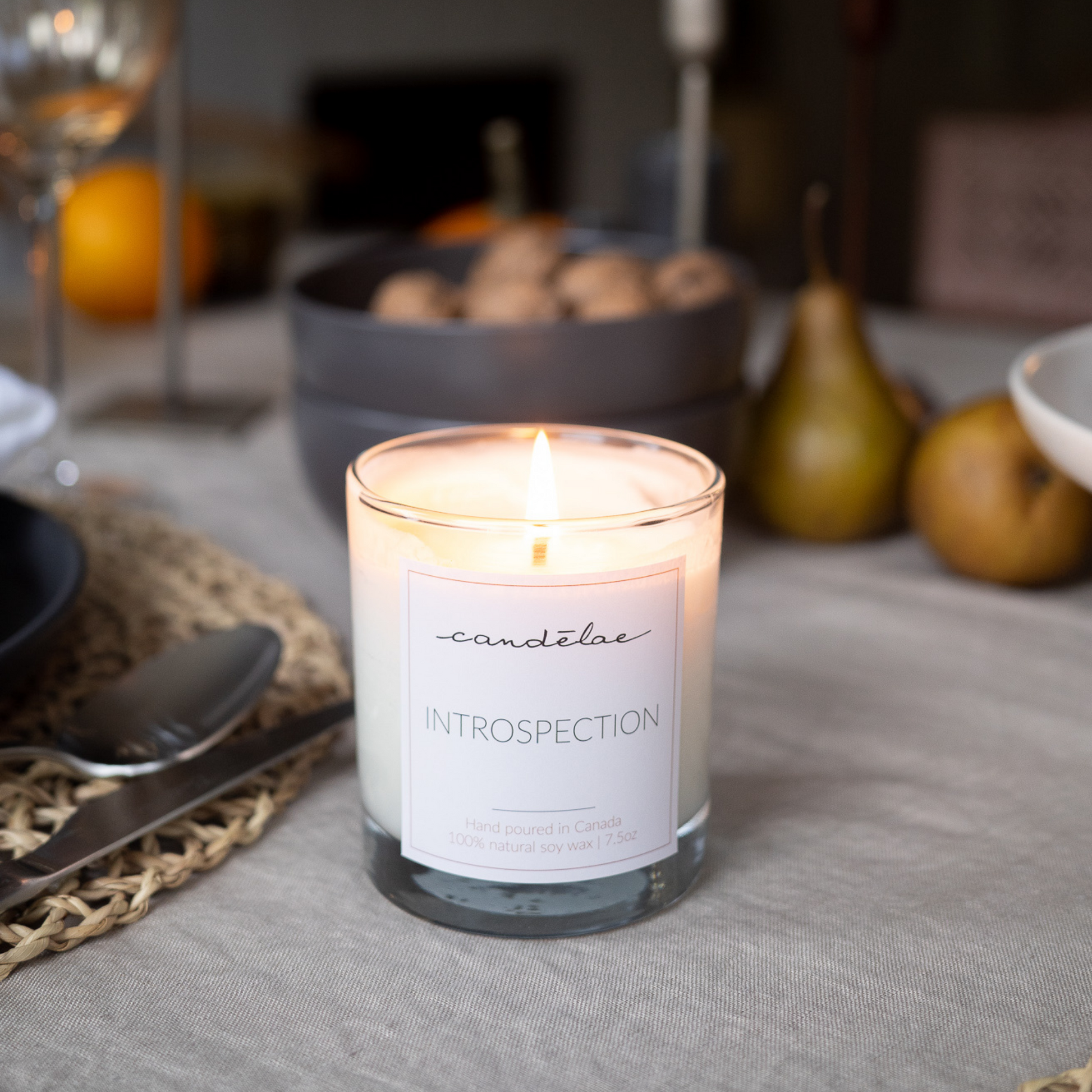This beautiful mixture of natural essential oils is set in the middle of the table for Thanksgiving
